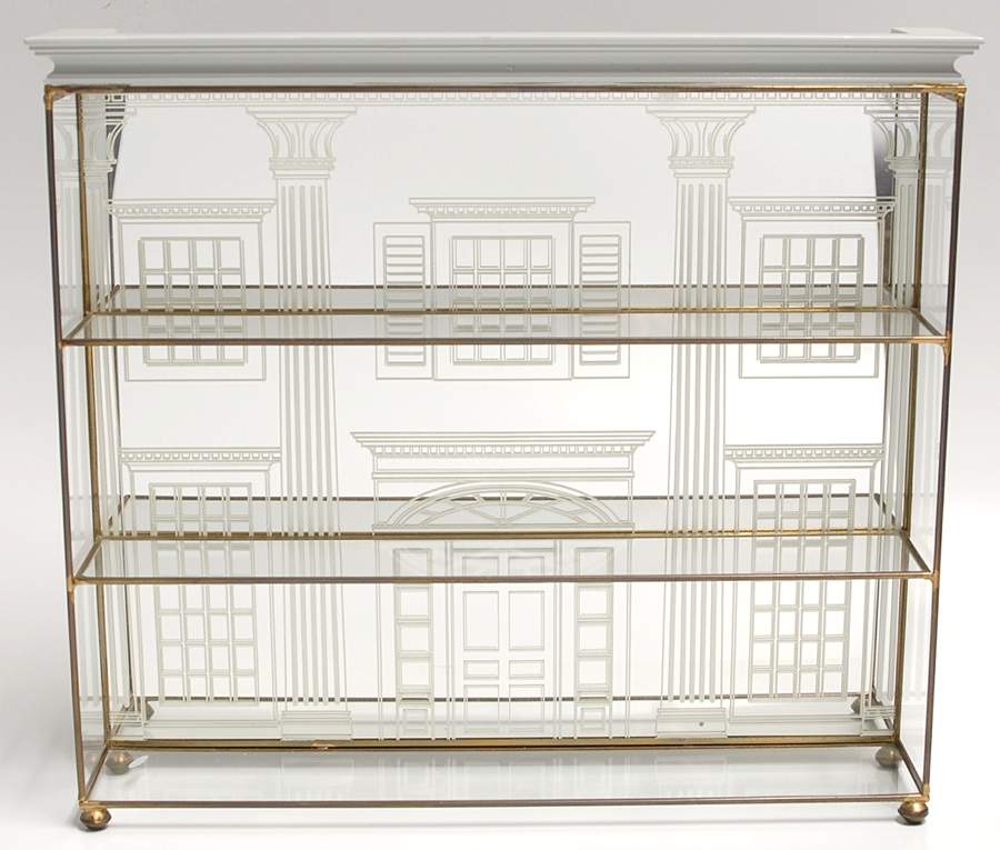 Gone with The Wind-Mini Etched Mirror Display Shelf - No Box by Franklin Mint-1