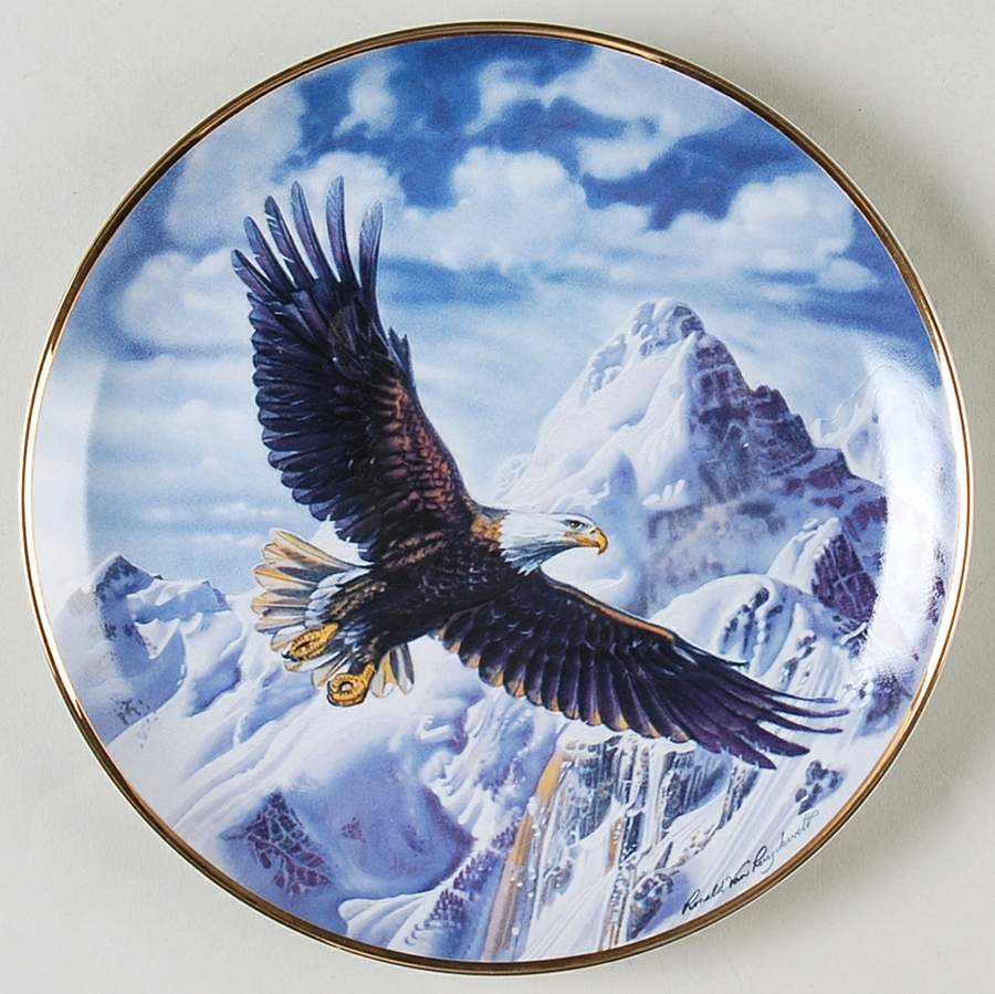 Ronald Van Ruyckevelt Eagle On Freedom's Wing - No Box by Franklin Mint-1