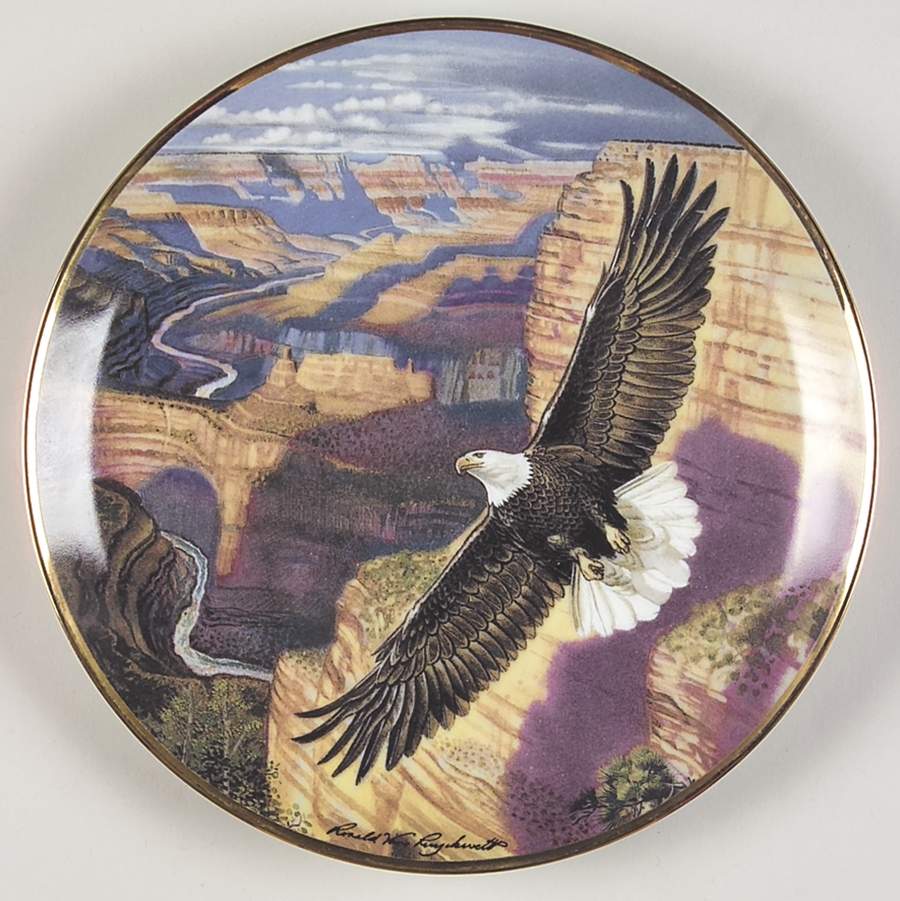 Ronald Van Ruyckevelt Eagle Lord Of The Canyon - No Box by Franklin Mint-1