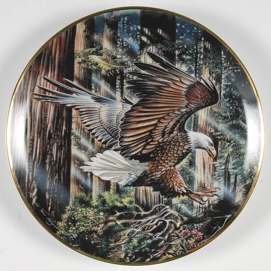 Ronald Van Ruyckevelt Eagle Freedom's Flight - No Box by Franklin Mint-1