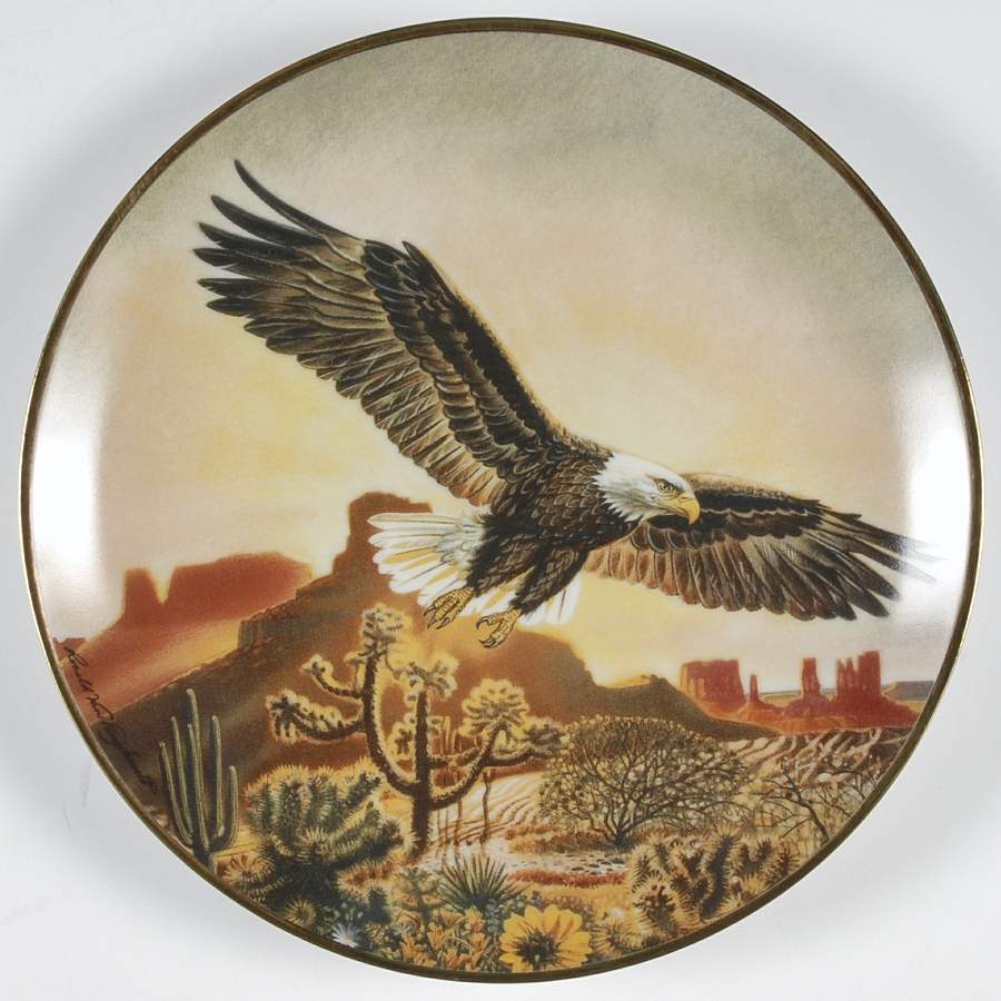 Ronald Van Ruyckevelt Eagle Desert Majesty - No Box by Franklin Mint-1
