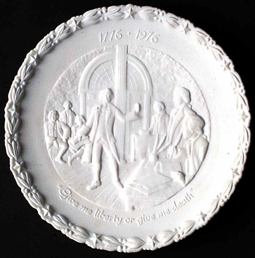 The Portrait of Liberty Is Complete Give Me Liberty Or Give Me Death - With Box by Fenton-1