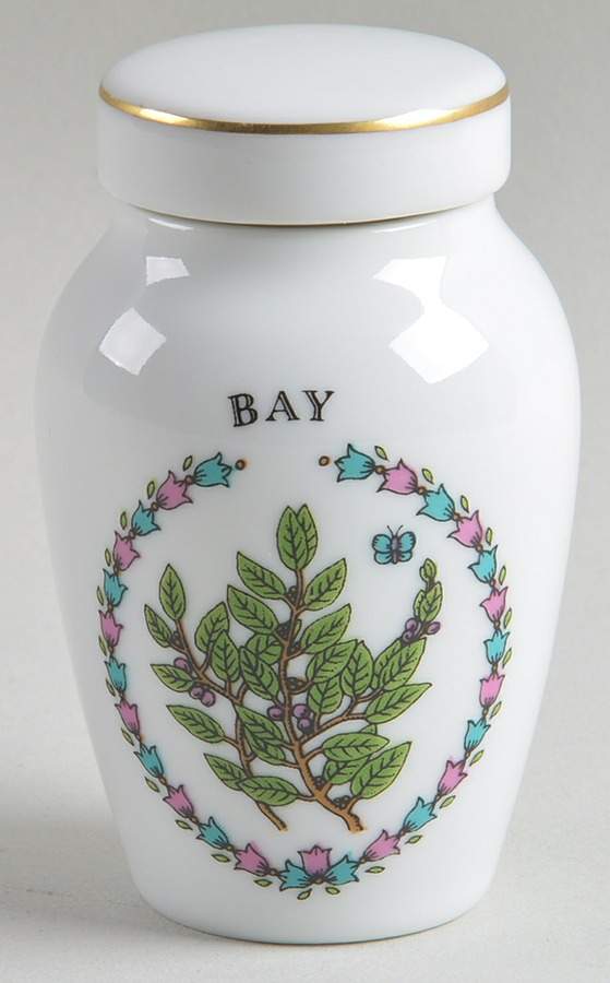 Gloria Vanderbilt Spice Jars Bay - Spice Jar Set-Ind Jar-Motif 14 by Franklin Mint-1