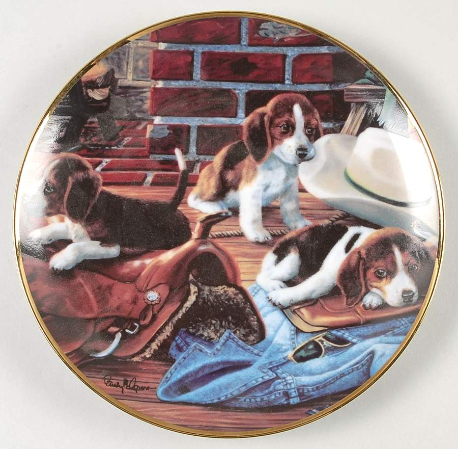 Dogs-Randy Mcgovern Ruff Riders - No Box by Franklin Mint-1