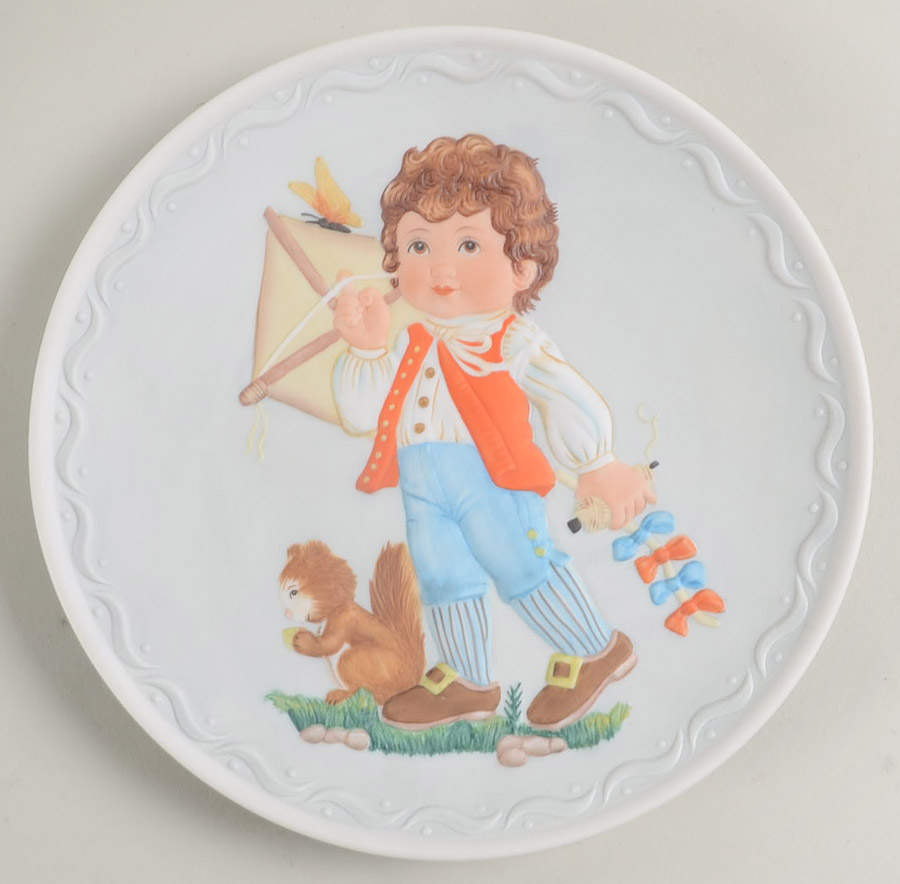 Cobblestone Kids Testing The Wind - No Box by Franklin Mint-1