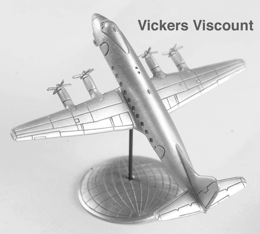 Worlds Greatest Aircraft Vickers Viscount - No Box by Franklin Mint-1