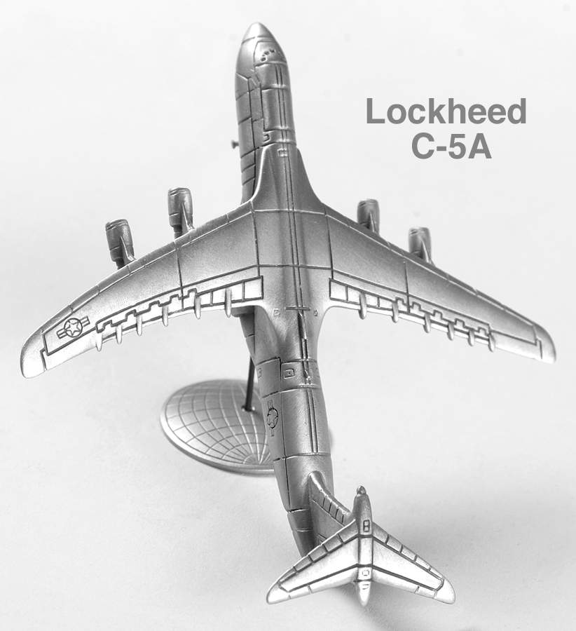 Worlds Greatest Aircraft C-5a Galaxy-Lockheed  - No Box by Franklin Mint-1