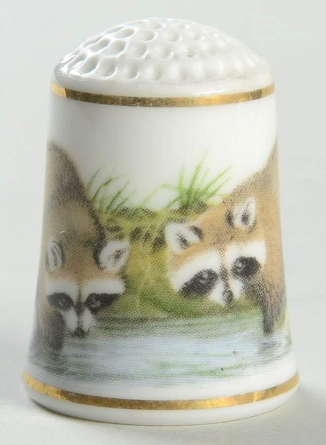 Baby Animals of The World North American Raccoon - No Box by Franklin Mint-1