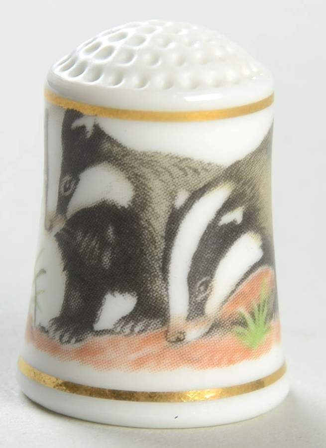 Baby Animals of The World European Badger - No Box by Franklin Mint-1