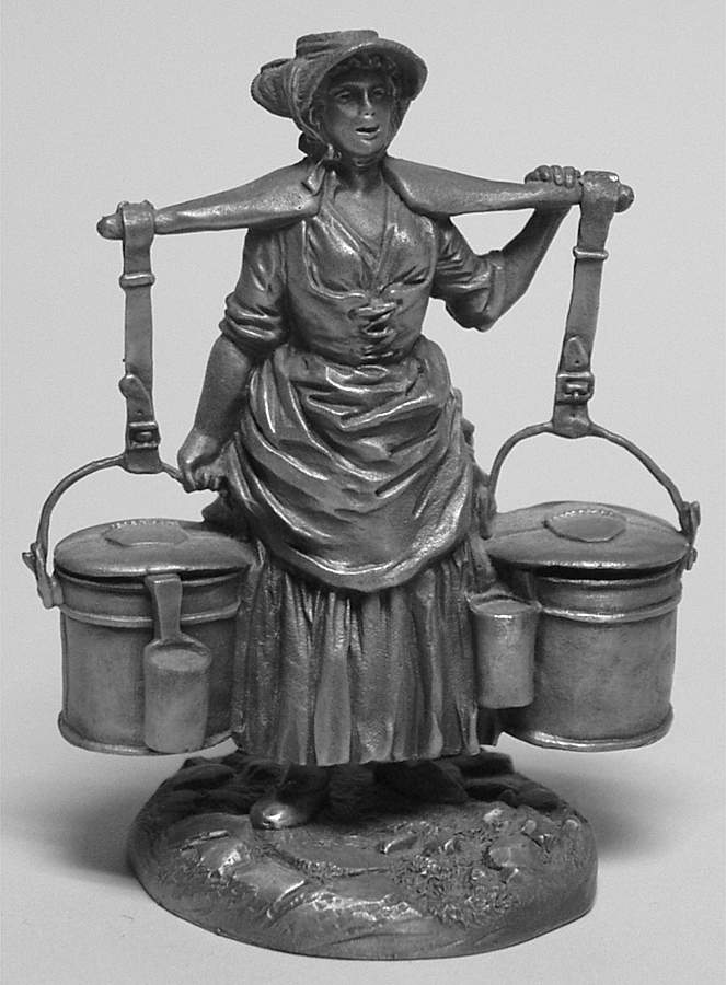 Cries of Olde London Milkmaid-Milk Below - Boxed by Franklin Mint-1