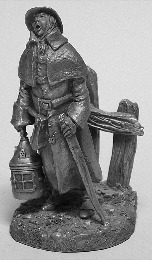 Cries of Olde London Watchman-Twelve O'Clock And All's Well - Boxed by Franklin Mint-1