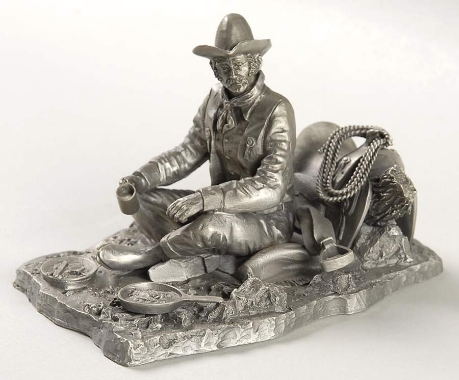 Men & Women Who Built America Cowboy - No Box by Franklin Mint-1