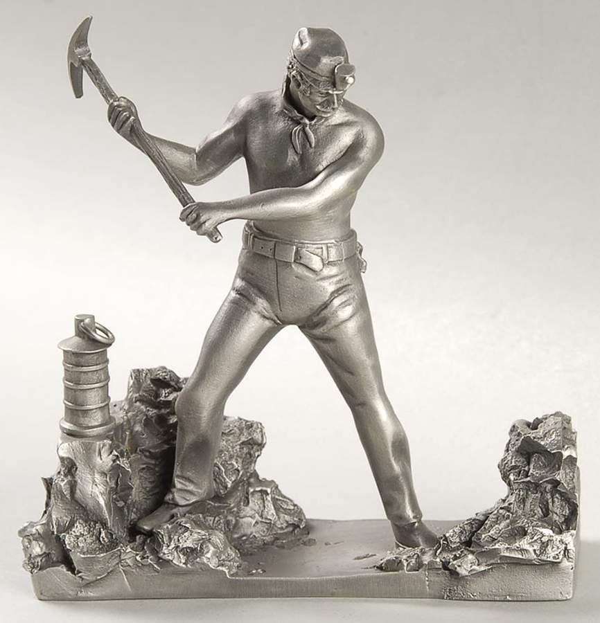 Men & Women Who Built America Miner - No Box by Franklin Mint-1