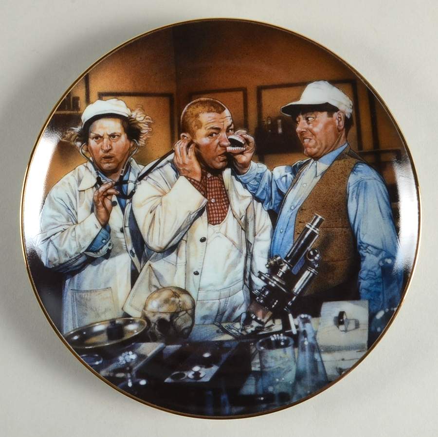 The Three Stooges Dr.Howard...Dr.Fine...Dr.Howard - No Box by Franklin Mint-1