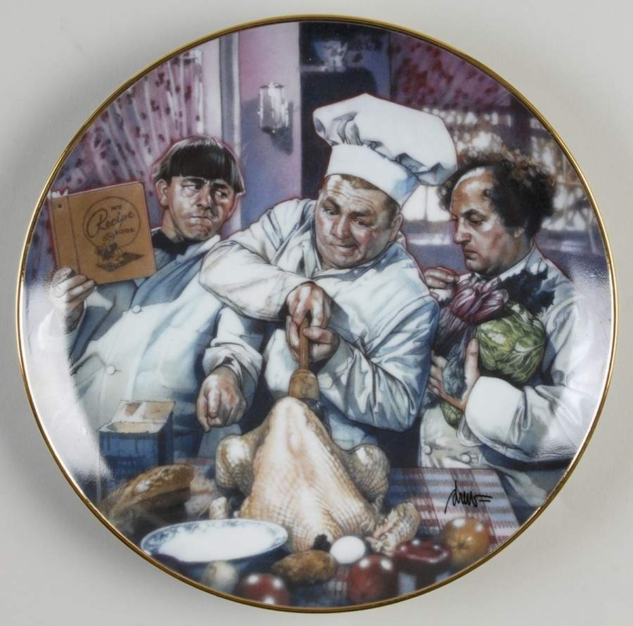 The Three Stooges The Cooking Lession - No Box by Franklin Mint-1