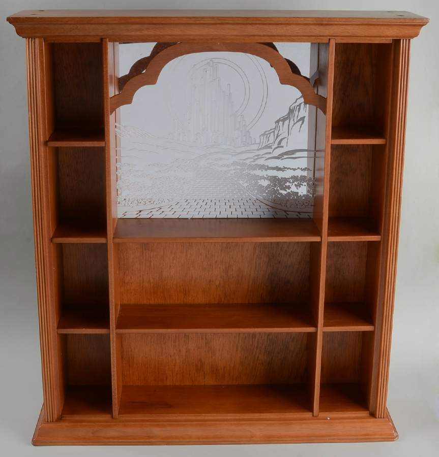 Wizard of Oz Portrait Sculptures Wooden Display Case/Rack - No Box by Franklin Mint-1