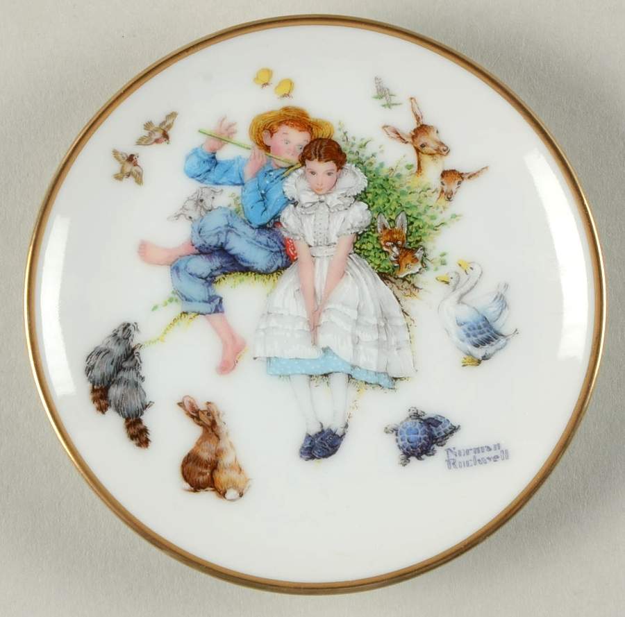 Four Seasons Miniature-Plates Sweet Song So Young - Boxed by Fairmont Collectible-1