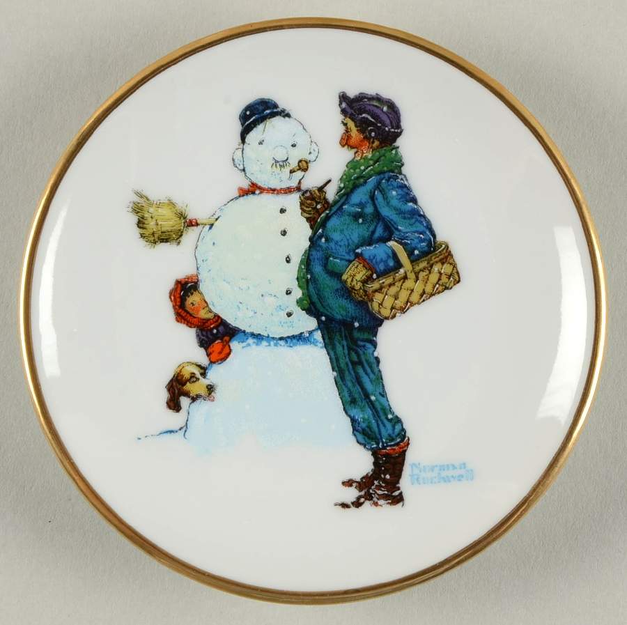 Four Seasons Miniature-Plates Snow Sculpturing - No Box by Fairmont Collectible-1