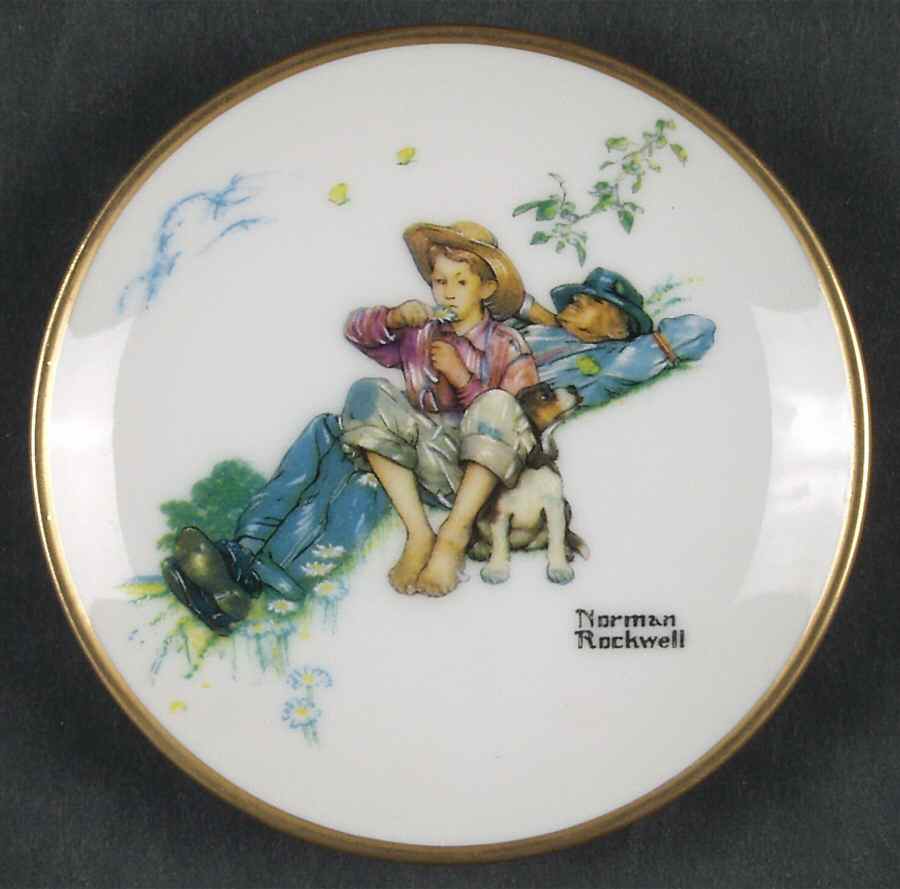 Four Seasons Miniature-Plates Day Dreamers - Boxed by Fairmont Collectible-1