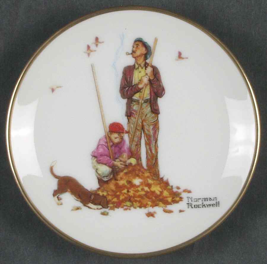 Four Seasons Miniature-Plates Pensive Pals - No Box by Fairmont Collectible-1