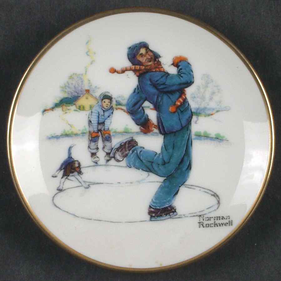 Four Seasons Miniature-Plates Gay Blades - Boxed by Fairmont Collectible-1