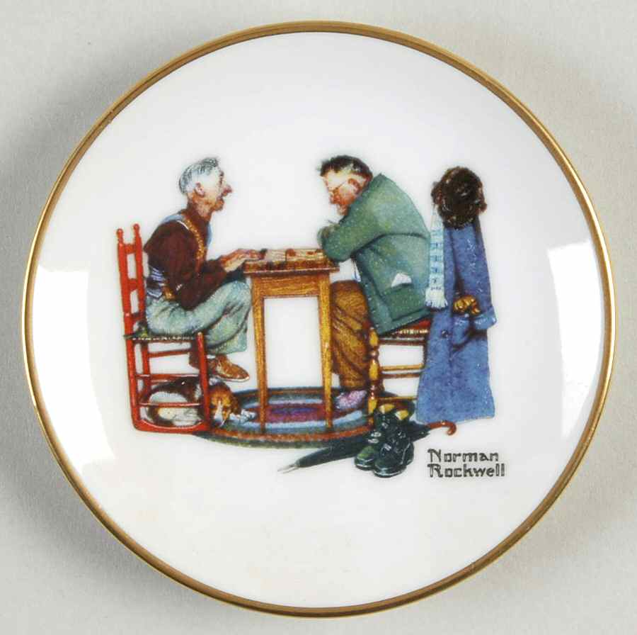 Four Seasons Miniature-Plates Last Move - No Box by Fairmont Collectible-1
