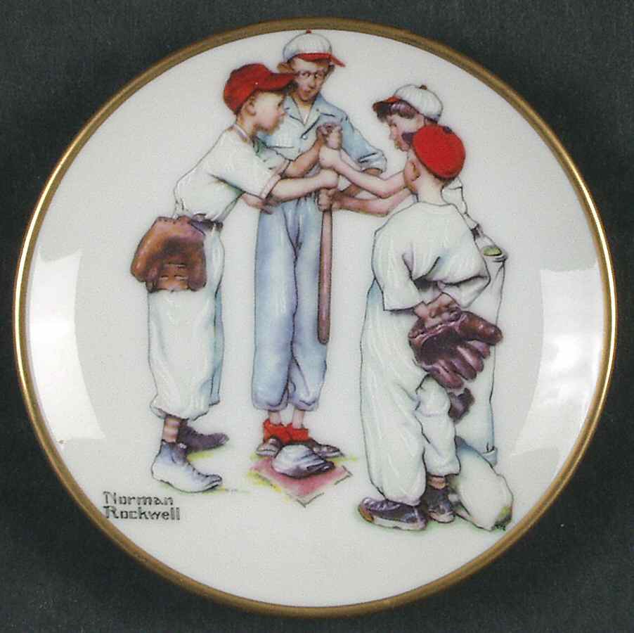 Four Seasons Miniature-Plates Choosin' Up - Boxed by Fairmont Collectible-1