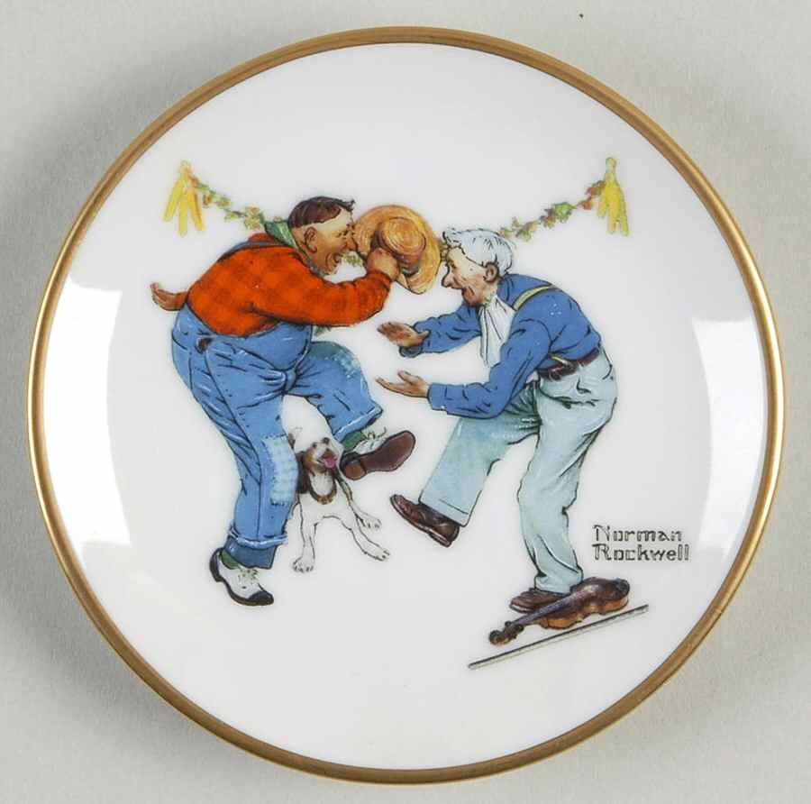 Four Seasons Miniature-Plates Fancy Footwork - No Box by Fairmont Collectible-1