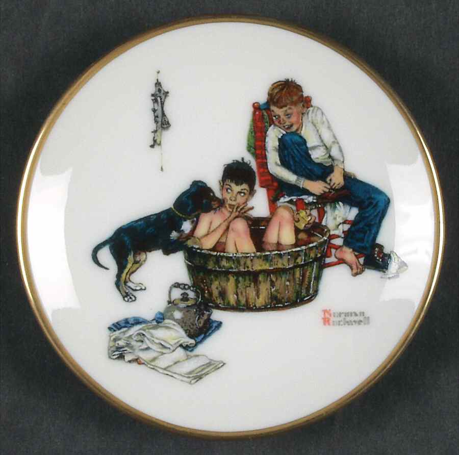 Four Seasons Miniature-Plates A Lickin' Good Bath - Boxed by Fairmont Collectible-1