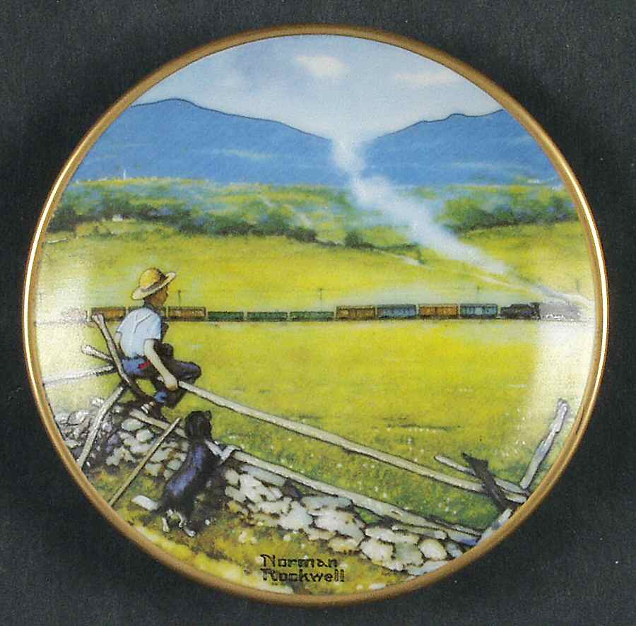 Four Seasons Miniature-Plates Boyhood Dreams - Boxed by Fairmont Collectible-1
