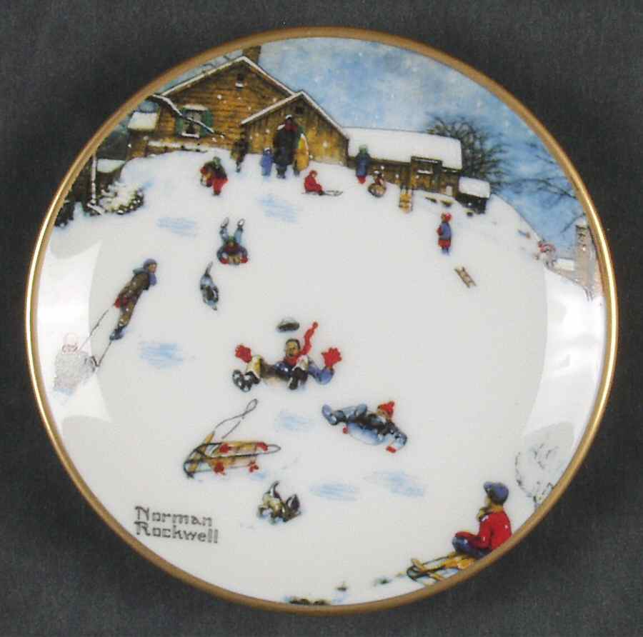 Four Seasons Miniature-Plates Deadman's Hill - No Box by Fairmont Collectible-1