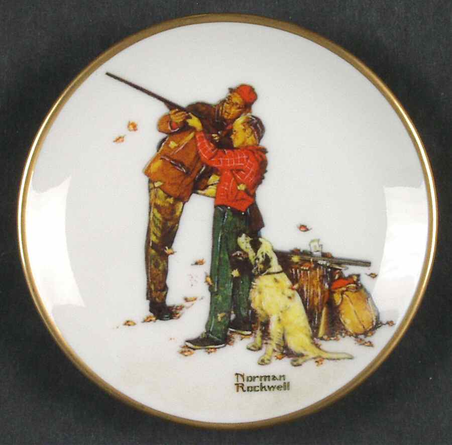 Four Seasons Miniature-Plates Careful Aim - No Box by Fairmont Collectible-1