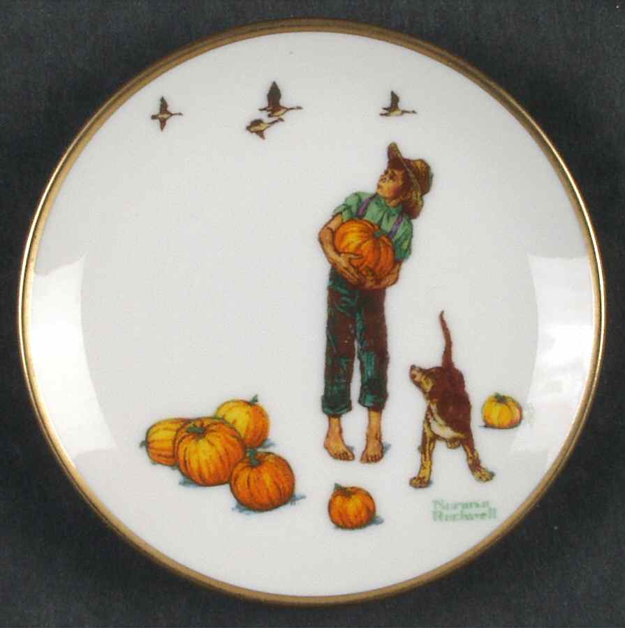 Four Seasons Miniature-Plates Pilgrimage - No Box by Fairmont Collectible-1