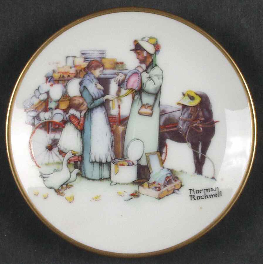 Four Seasons Miniature-Plates The Country Pedlar - Boxed by Fairmont Collectible-1