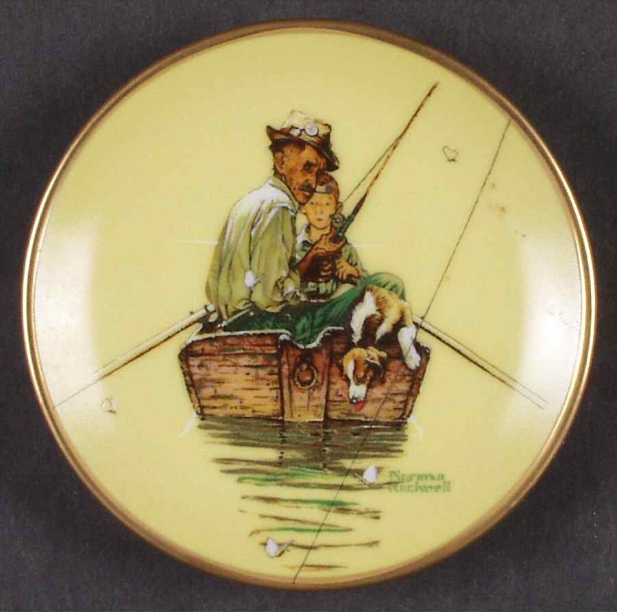 Four Seasons Miniature-Plates Fish Finders - Boxed by Fairmont Collectible-1