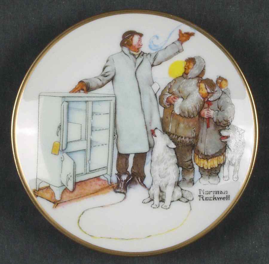 Four Seasons Miniature-Plates The Expert Salesman - No Box by Fairmont Collectible-1