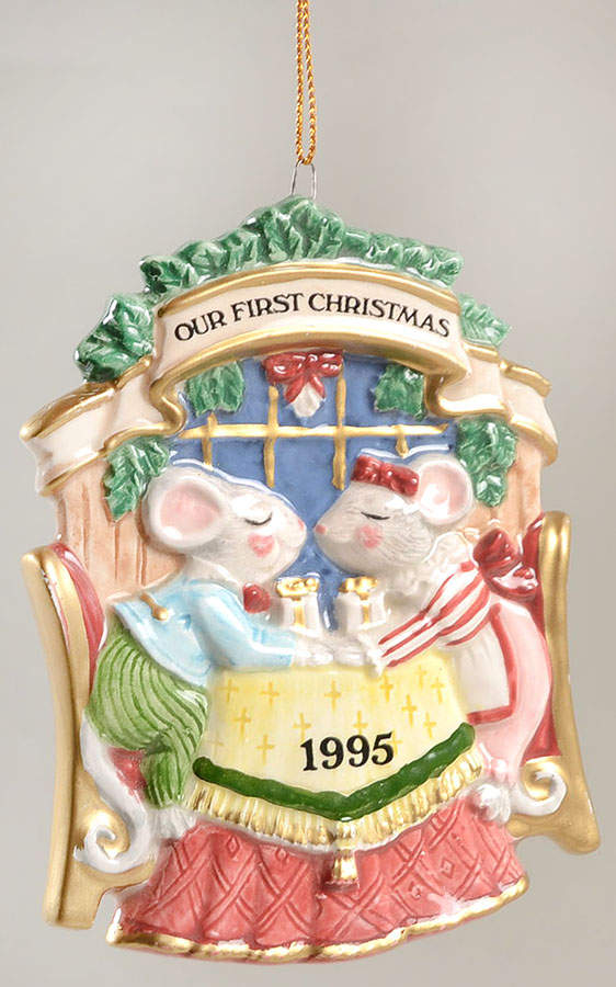 Our First Christmas-Ornament Our First Christmas,Mice - Boxed by Fitz & Floyd-1