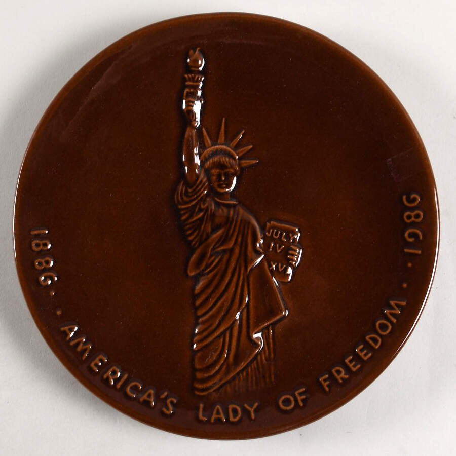 Plates Lady Of Freedom - No Box by Frankoma-1