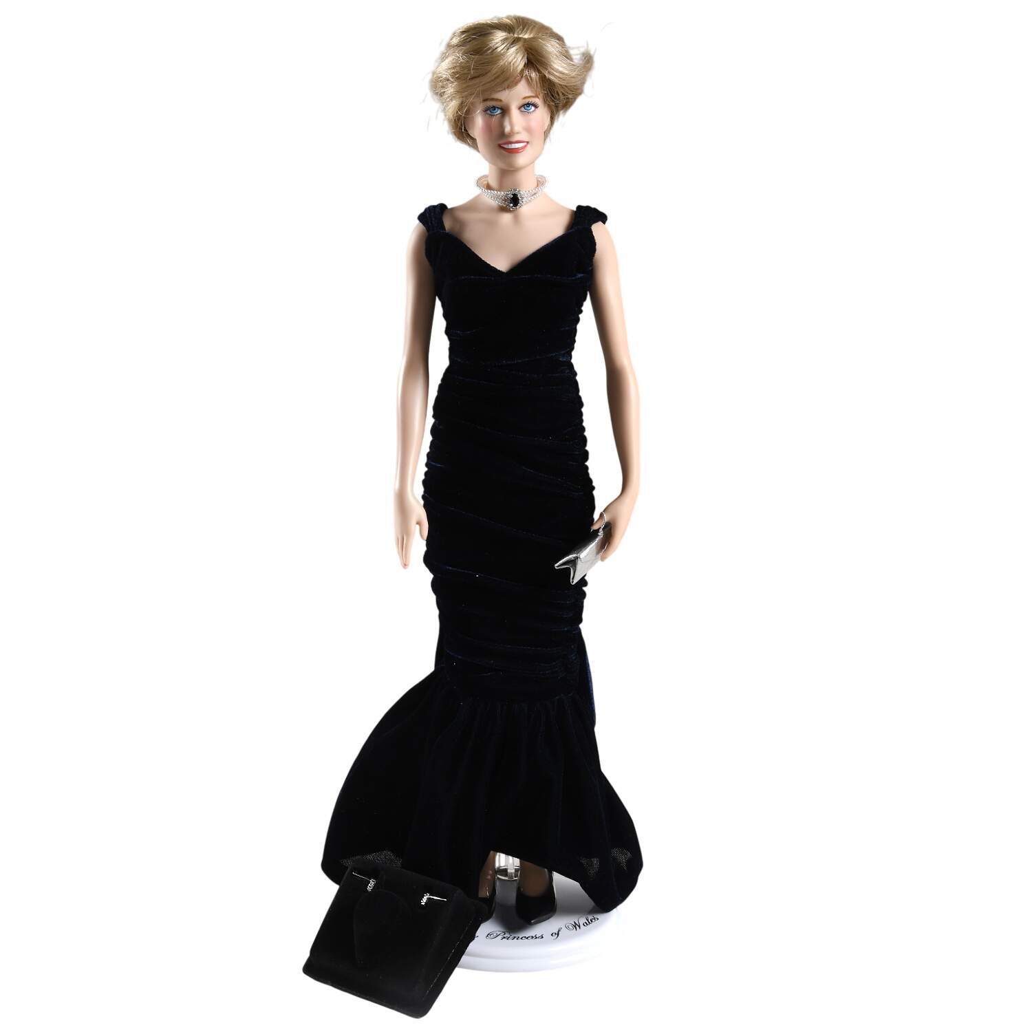Diana Princess of Wales Porcelain Dolls Princess Of Enduring Elegance - Boxed by Franklin Mint-1