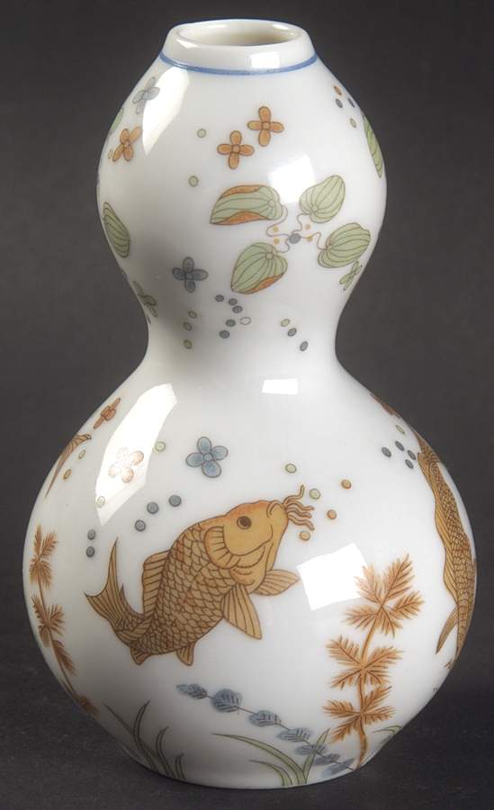 Treasures of The Imperial Dynasties Double Gourd Vase - No Box by Franklin Mint-1