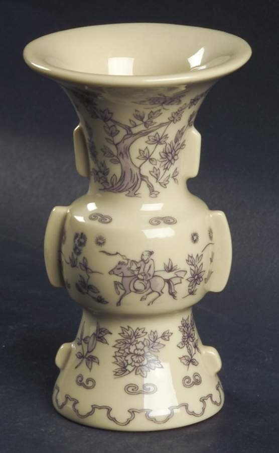 Treasures of The Imperial Dynasties Vase Of Tsun Form - No Box by Franklin Mint-1