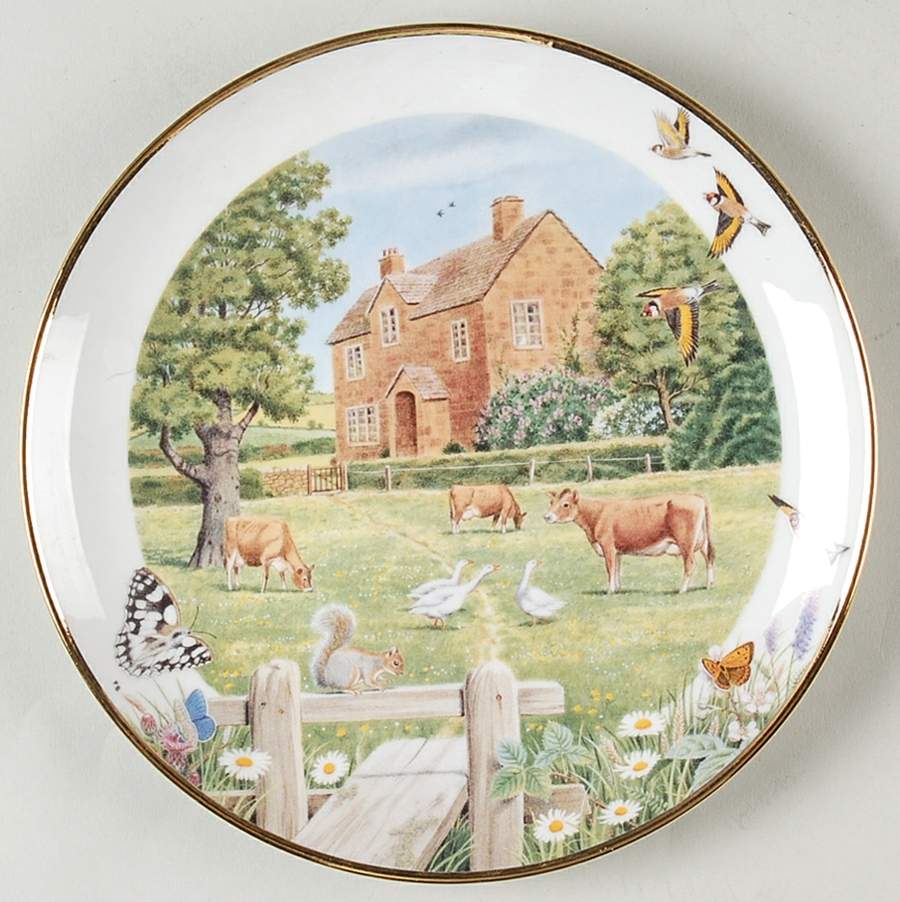 Peter Barrett Cottages Cotswold Manor - No Box by Franklin Mint-1