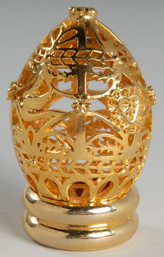 The Collector's Treasury of Eggs Golden Filigree - No Box by Franklin Mint-1