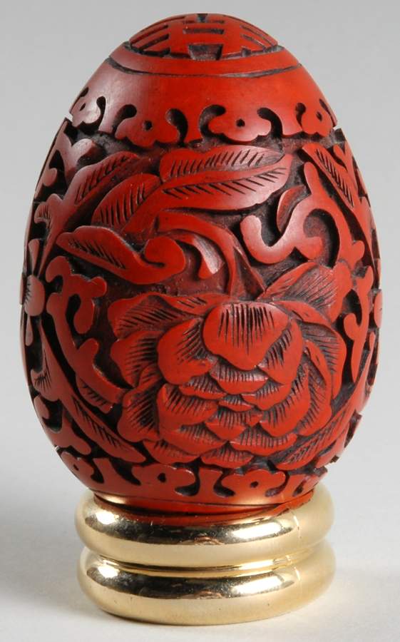 The Collector's Treasury of Eggs Cinnabar - No Box by Franklin Mint-1
