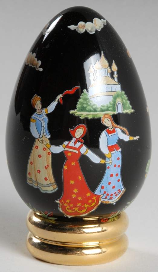 The Collector's Treasury of Eggs Russian Lacquer - No Box by Franklin Mint-1