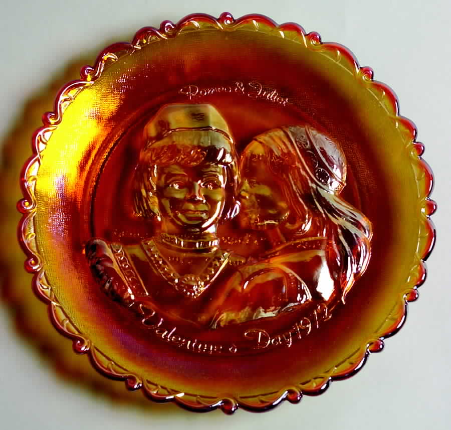 Valentines Day Carnival Glass-Romeo & Juliet - No Box by Fenton-1
