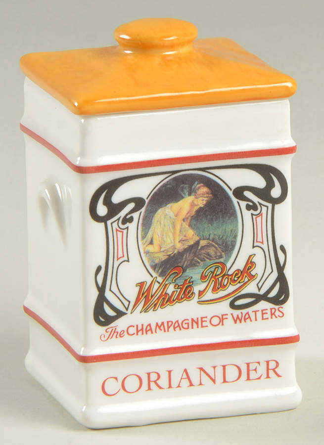 Country Store Spice Jar Coriander-White Rock Water - Spice Jar Set-Ind Jar-Motif 6 by Franklin Mint-1