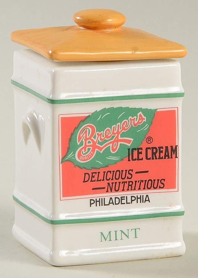Country Store Spice Jar Mint-Breyers Ice Cream - Spice Jar Set-Ind Jar-Motif 5 by Franklin Mint-1