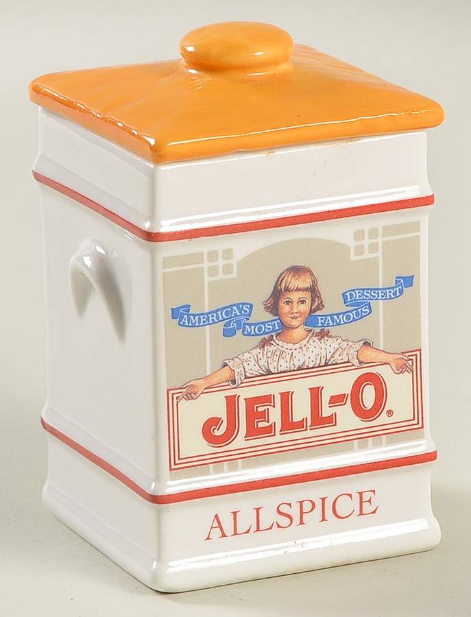 Country Store Spice Jar Allspice-Jello - Spice Jar Set-Ind Jar-Motif 11 by Franklin Mint-1