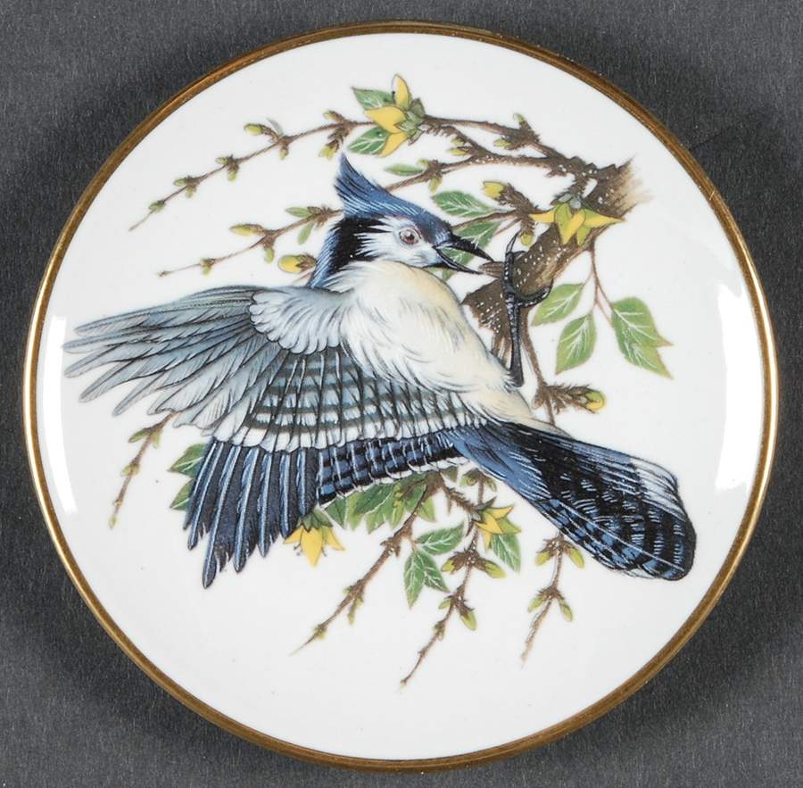 Songbirds of The World Blue Jay - Boxed by Franklin Mint-1